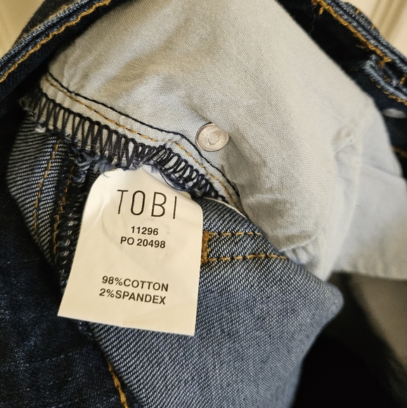 NEW Tobi 25 - 26x29.5" High Rise Jean Dark Skinny - Picture 5 of 6